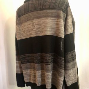 Investments Black/Silver Cardigan Sweater